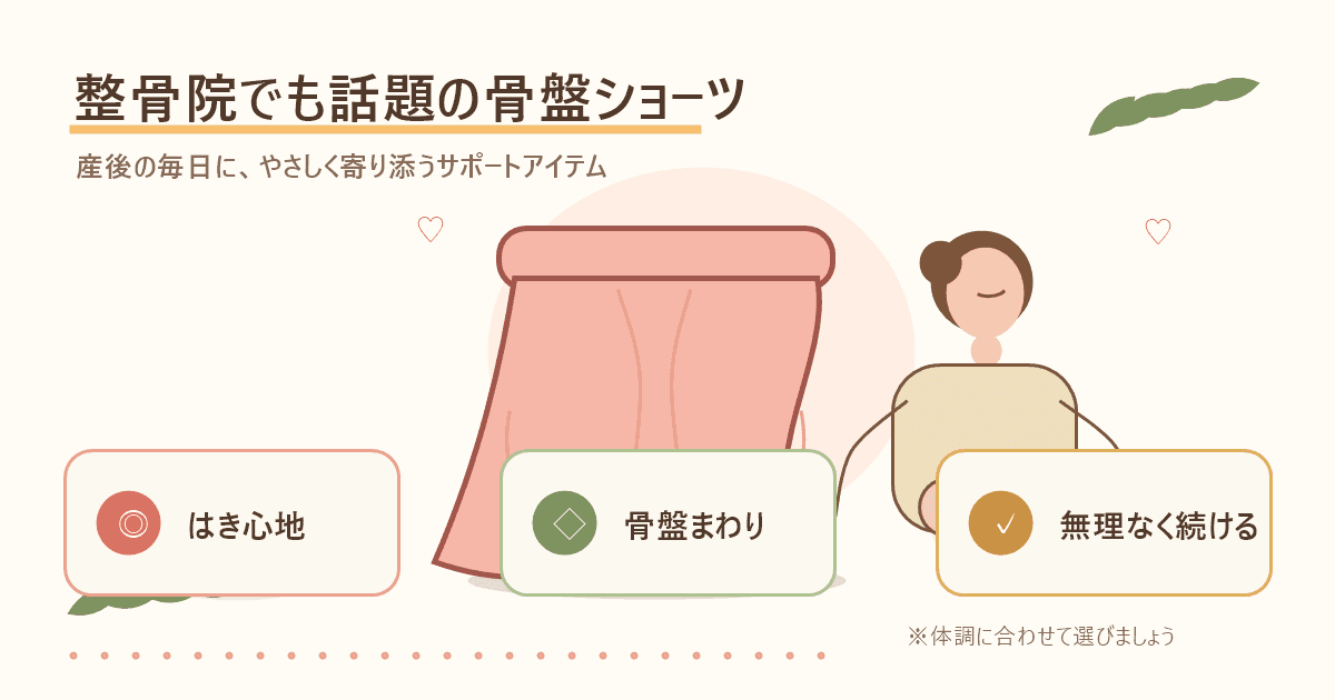 整骨院でも話題の骨盤ショーツの図解