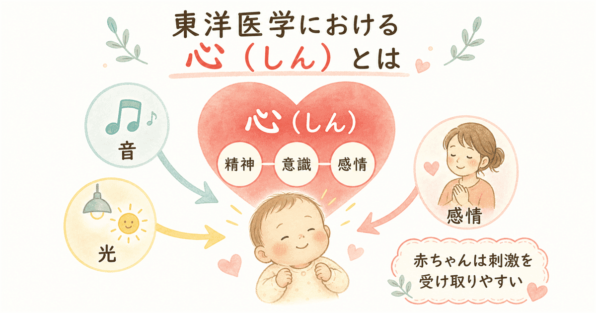 東洋医学における「心(しん)」とはの図解