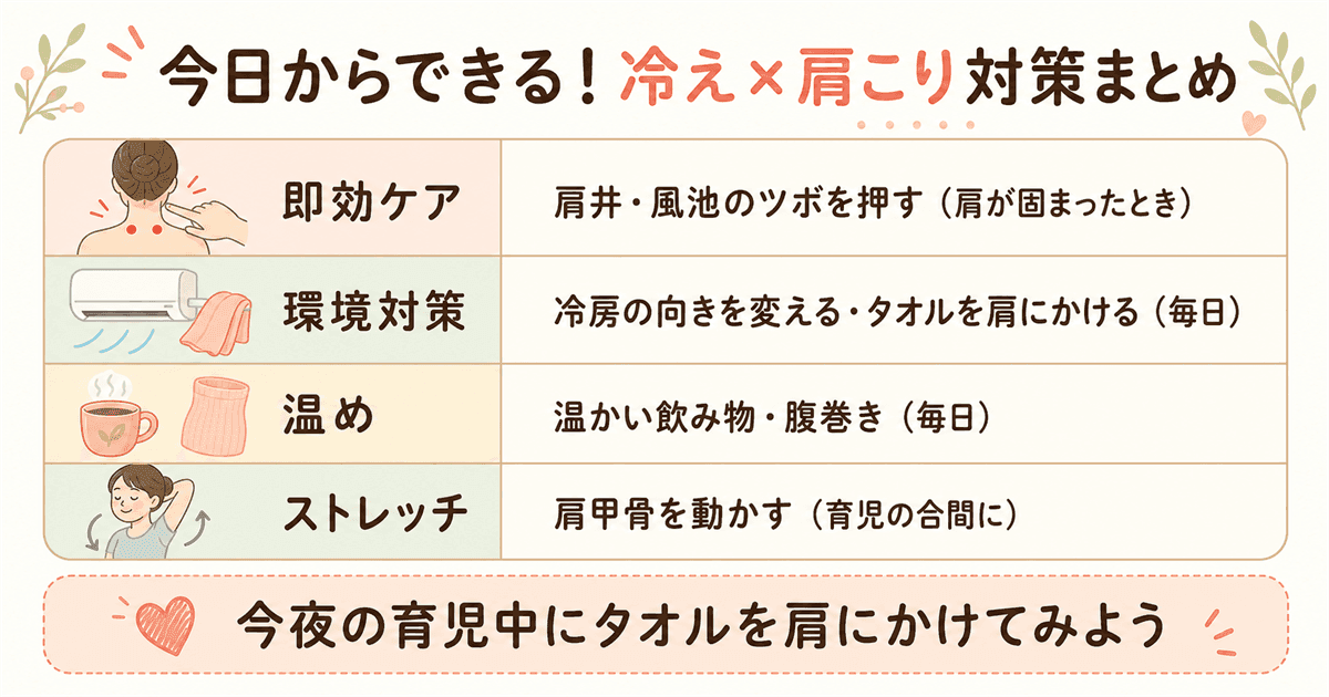 今日からできる冷え×肩こり対策まとめ
