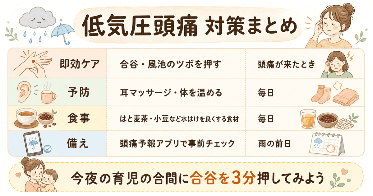 低気圧頭痛対策まとめ