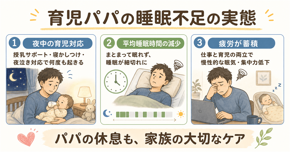 育児パパの睡眠不足の実態