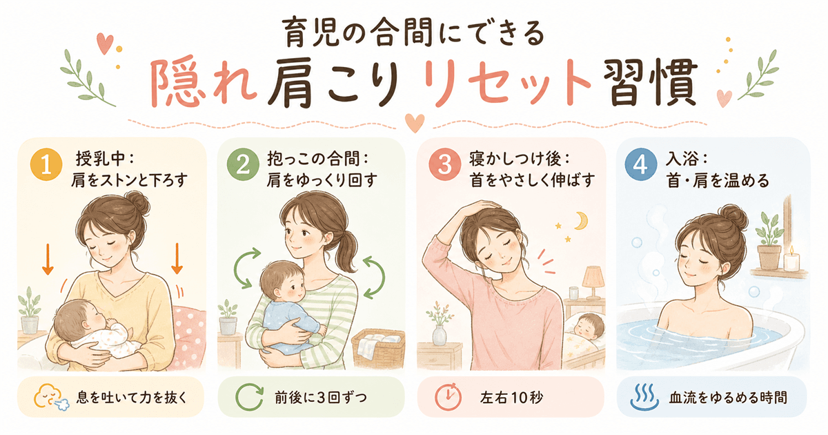 育児の合間にできる隠れ肩こりリセット習慣