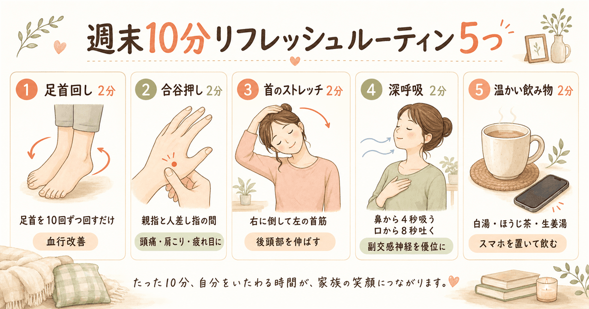 週末10分リフレッシュルーティン