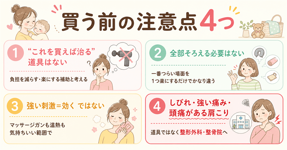 買う前の注意点4つ