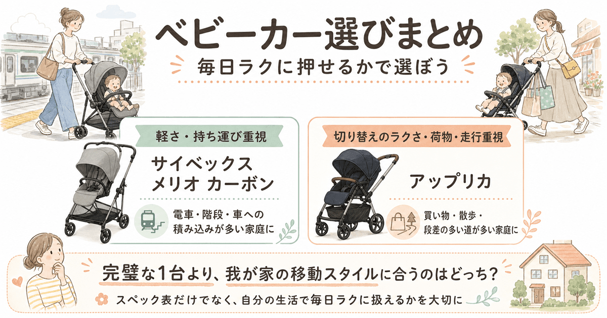 ベビーカー選びまとめ
