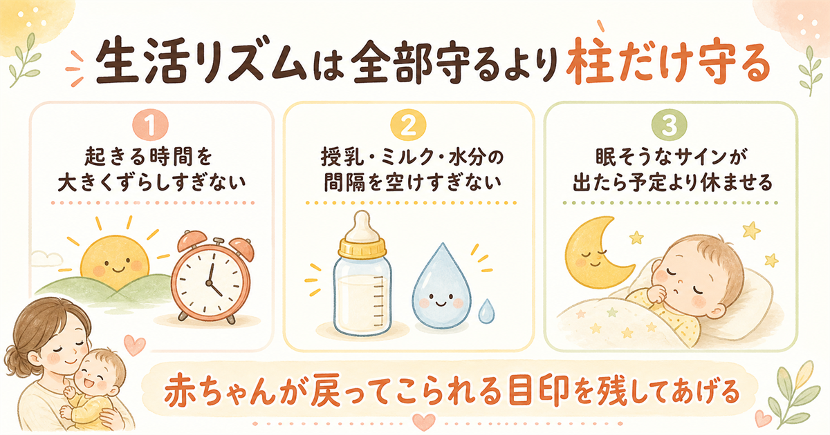 生活リズムは柱だけ守る