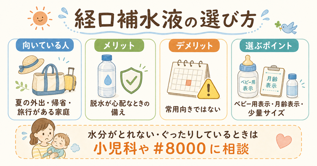経口補水液の選び方