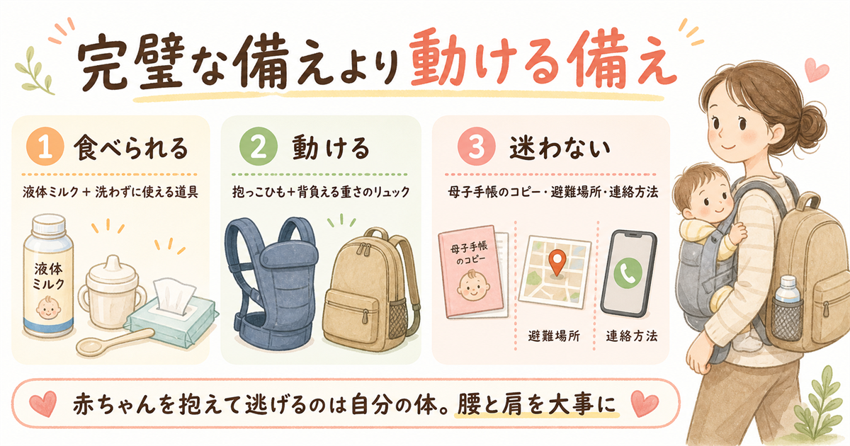完璧な備えより動ける備え3つのポイント