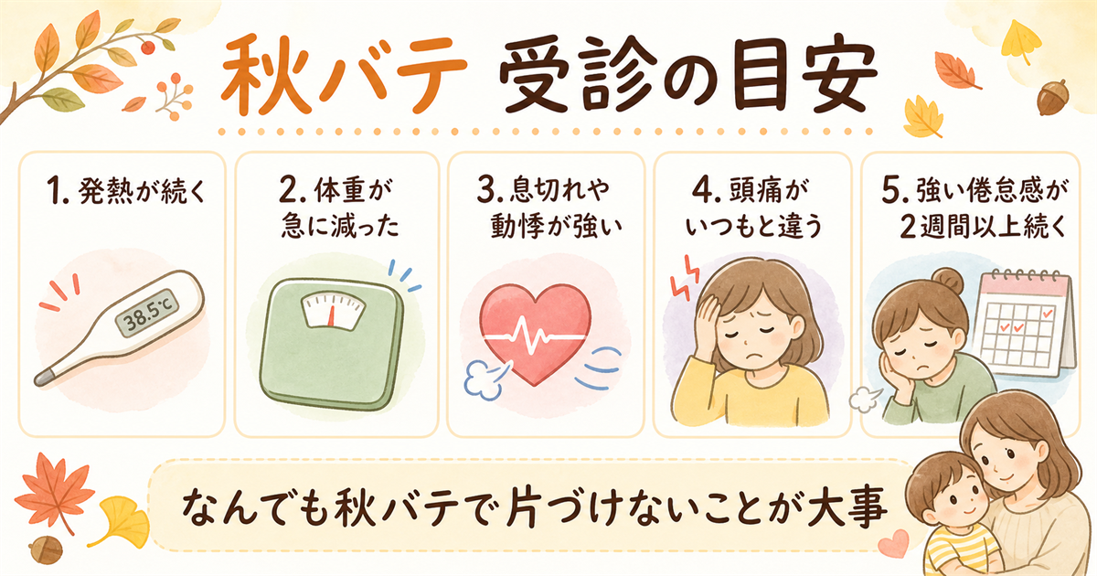秋バテ 受診の目安